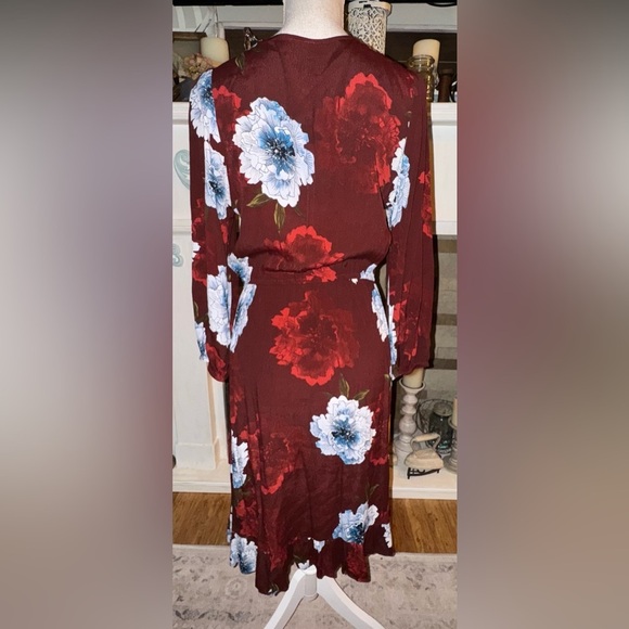 Anthropologie Plenty By Tracy Reese Aleah Floral Faux Wrap Dress Size M EUC - Picture 9 of 15